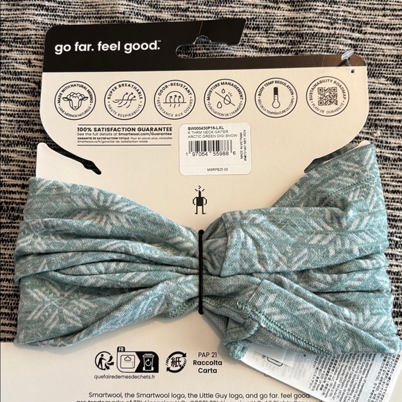 Smartwool Neck Gaiter Kids Merino Wool Thermal Pink Winter Snow Outdoor NWT - Picture 3 of 3